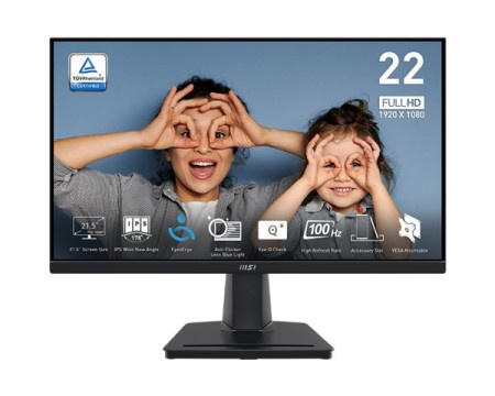 MSI pro mp225 flat fhd ips 100hz 1 ms hdmi/vga monitor 22 ( 0001372929 )