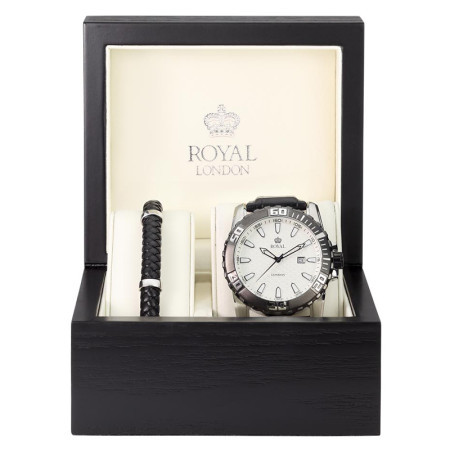 Muški royal london poklon set ručni sat i narukvica ( 41017-51 )