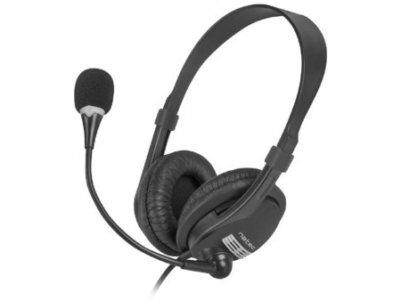 Natec drone stereo headset, black ( NSL-0294 )
