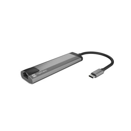 Natec fowler go USB Type-C 5-in-1 multi-port adapter 100W output, black ( NMP-1985 )