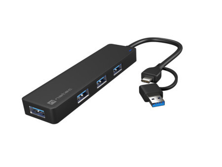 Natec Mazflz USB 3.0 Hub, 4-Port, USB Type-C adapter ( NHU-2023 )