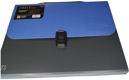 O+CO plava Fascikla sa ručkom i 13 pregrada A4, metallic ( 04CE8205E )