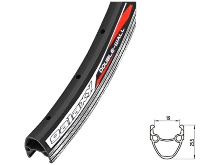 Obruč 26x1.75 aluminijum dupli beli 36 rupa galaxy ( 150034 )