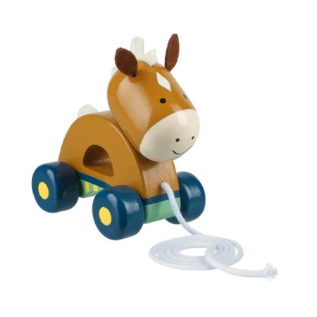 Orange Tree Toys Drvena vozalica - konj na povlačenje ( OTT09162 ) - Img 1