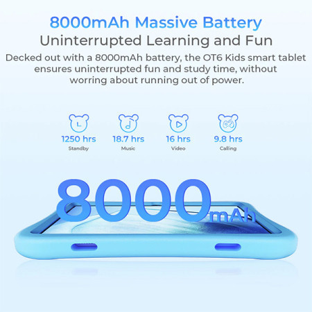 Oukitel OT6 coffie kids Tablet za decu 10.1/16GB/64GB/8000mAh/BT/wifi6/Android13 ( OT6 kids coffie )