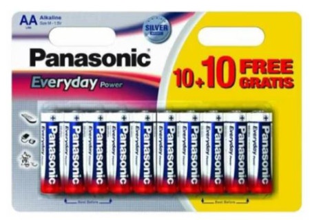 Panasonic baterije LR6EPS/20BW-AA alkalne everyday 20 komada ( 85011 )-1