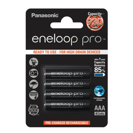 Panasonic punjiva baterija eneloop pro AAA/4B (BK-4HCCE/4BE)