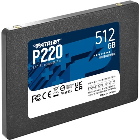Patriot SSD 2.5 SATA3 512GB P220 550MBs500MBs P220S512G25