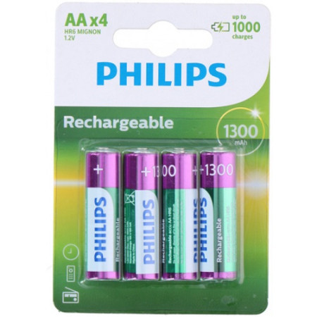 Philips baterija AA NiMH 1.2V 1300mAh (1/4) ( 62926 )