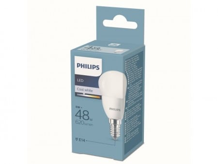 Philips led sijalica 6W (48W) P45 E14 4000K CW MAT PS673