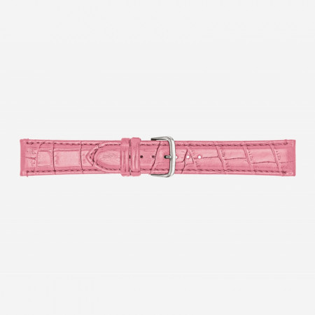 Pink rozi poletto faux-leather alligator grained kožni kaiš za sat ( 549/16.18 )