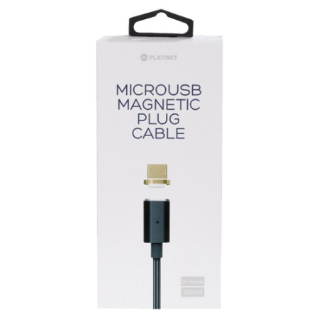 Platinet kabl PUCMPM1B MicroUSB-USB magnet svetleci 1.2m crni ( 003235 ) - Img 1