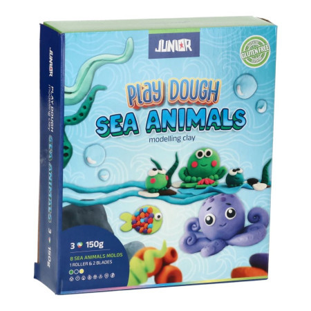 Play dough, masa za oblikovanje sa kalupima, miks, Sea animals ( 130799 )