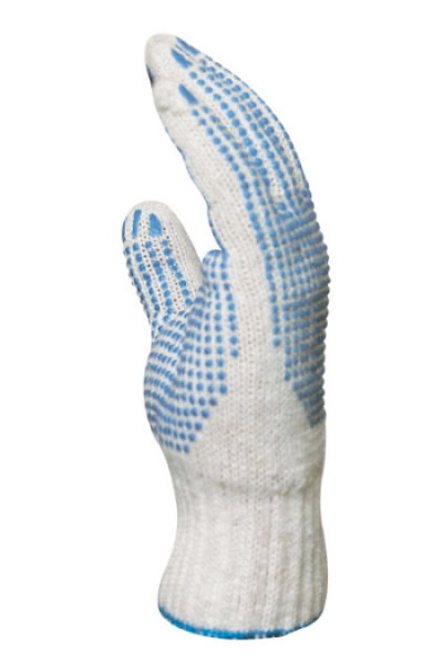 Pletena rukavica s plavim pvc granulama veličina 9 ( 4355 )