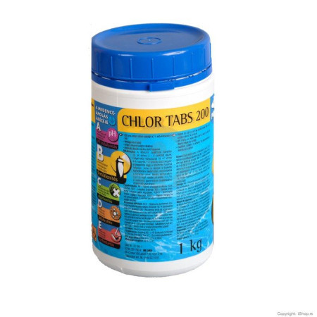 Pooltrend Chlor tablete 200 gr, 1kg ( P.CLT 010 )