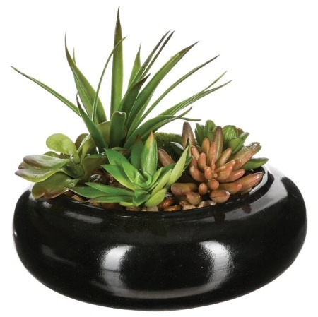 Proizvod sa nedostatkom - OUTLET - Atmosphera dekorativna biljka 16x15x17,5cm pe/kamen/pesak vise boja ( 150752181 )