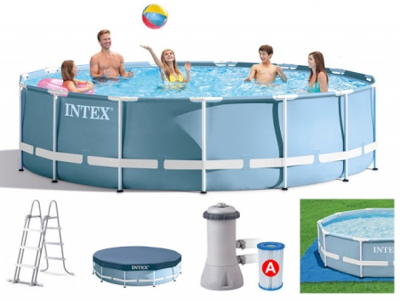 Proizvod sa nedostatkom - OUTLET - Intex Bazen metalni okvir 4.57 x 1.07 Prism Frame ( 26724 )