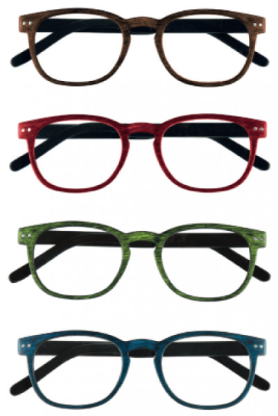 Prontoleggo naočare za čitanje sa dioptrijom Wenge braon, crvene,zelene, plave ( WENGE )