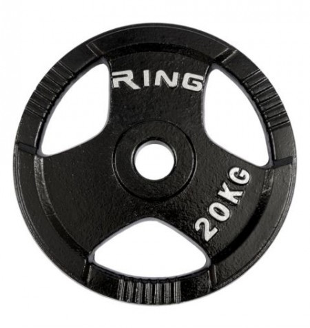 Ring olimpijski tegovi liveni sa hvatom 1x 20kg RX PL14-20 - Img 1