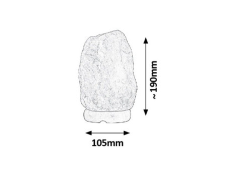 Rock natural solna lampa E14 1kg (4120)