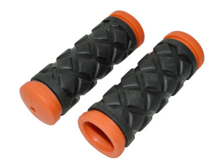 Ručke volana gumene šah crna/narandžasta 90 mm ( 200097 )