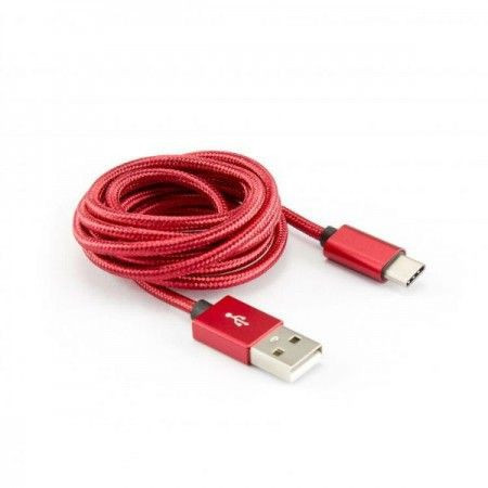 S BOX Kabl USB A - Type C 90 1 5 m Red - Img 1