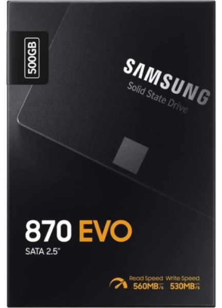 Samsung 500gb 2.5 inca sata iii mz-77e500b 870 evo series ssd