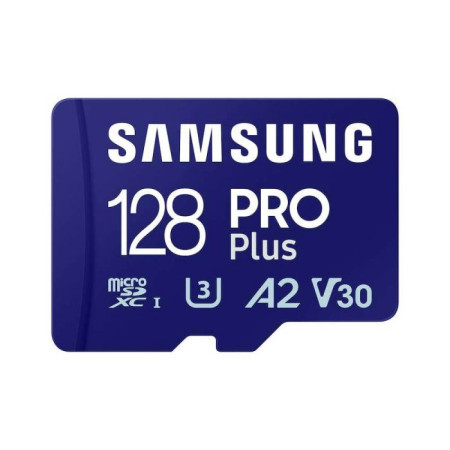 Samsung MicroSD 128GB, pro plus, SDXC, UHS-I U3 V30 A2 w/SD adapter ( MB-MD128SA/EU )