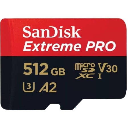 SanDisk 512GB Micro Extreme Pro 200MB/s A2, SDSQXCD-512G-GN6MA Micro SDXC