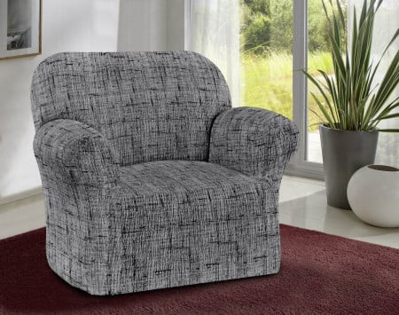 Sharp Fit elastična presvlaka za fotelju bez rukohvata siva ( ART005733 )