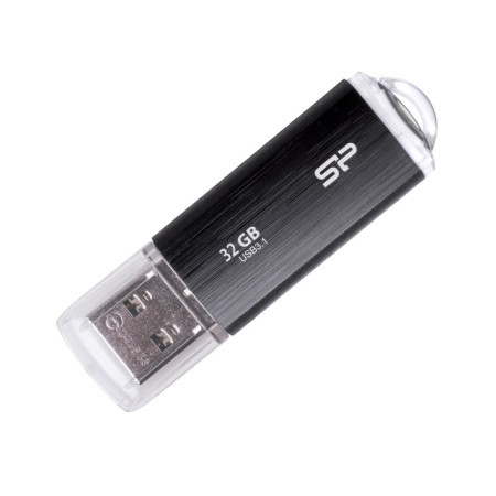 Silicon Power 32GB USB Flash Drive 3.0,Blaze B02,BLACK ( SP032GBUF3B02V1K )