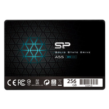 SiliconPower ace A55 256GB SSD, 2.5 7mm, SATA 6Gbs, ReadWrite: 560 530 MBs ( SP256GBSS3A55S25 ) - Img 1
