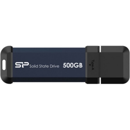 SiliconPower portable stick-type SSD 500GB, MS60, blue ( SP500GBUF3S60V1B )