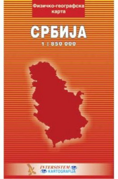 Školska karta Srbije fiz-geo ( 01/03003 )