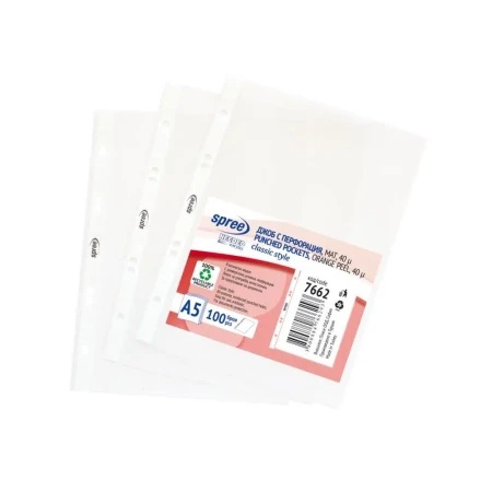 Spree pocket folija za registrator 40mic a5 mat 100k ( 481050 )