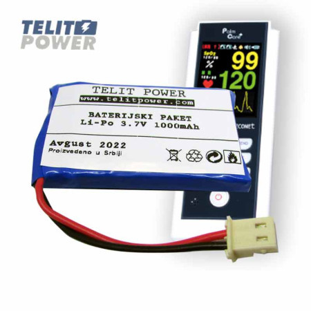 TeliotPower baterija Li-Po 3.7V 1000mAh za palmcare plus puls oksimetar ( P-2170 )