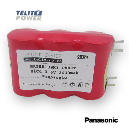 TelitPower baterija NiCd 3.6V 2000mAh Panasonic za usisivač ( P-0215 ) - Img 1