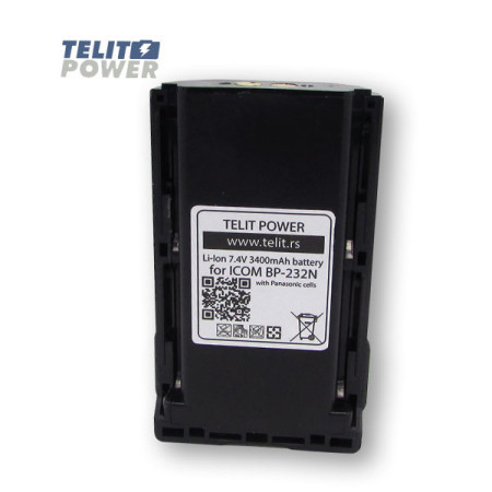 TelitPower baterija za ICOM BP-232N Li-Ion 7.4V 3400mAh Panasonic ( P-1516 )