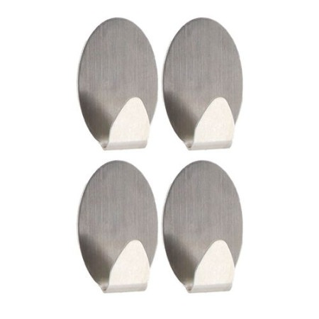 Tendance set 4 ovalne kukice 3m 2,6 x 1,5 x 3,6 metal hrom ( 9047102 )