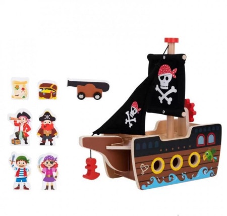 Tooky toy drveni piratski brod ( A081827 )-1