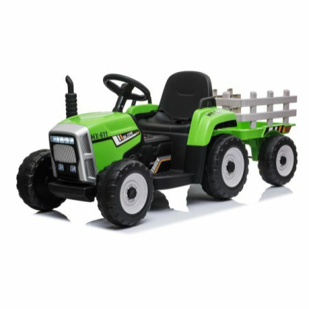 Traktor na akumulator sa prikolicom zeleni r/c 12v4.5ah1*2 motora xmx611 ( 11/611 ) - Img 1