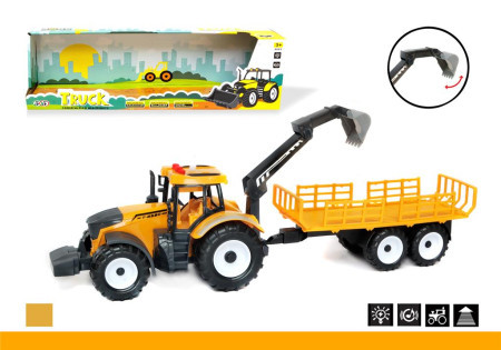 Traktor sa kašikom i prikolicom ( 933409 )