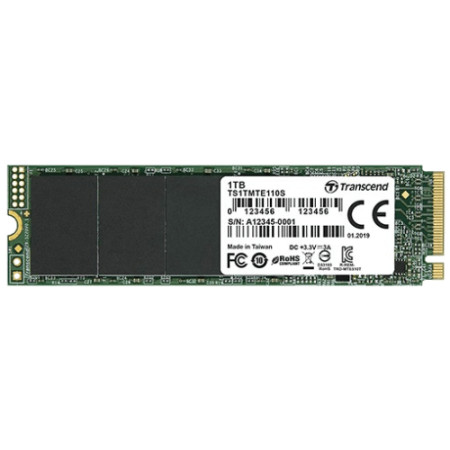 Transcend M.2 SSD 1TB NVMe, 2280, PCIe ( TS1TMTE110S )