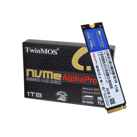 TwinMOS SSD M.2 NVMe 1TB 3600MBs/3250MBs NVMe1TB2280AP BULK