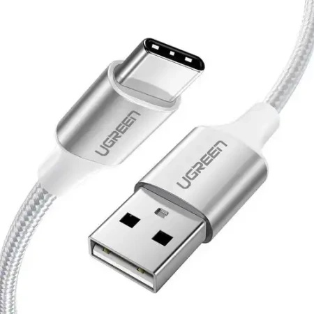 Ugreen usb-a 2.0 na usb tip c kabl alu.0.25m beli ( 60129 )