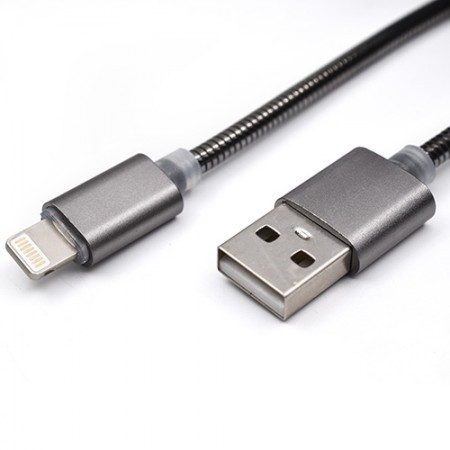 USB metalni kabl za Iphone 1m IAB-K010 grey ( 101-36 )