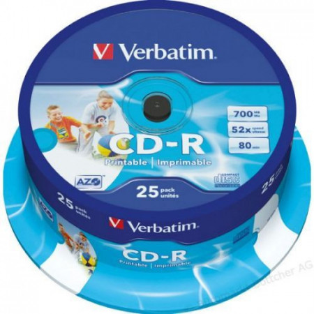 Verbatim CD-R Printable 700MB 52X 43439 ( 74P/Z )