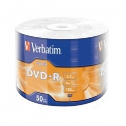 Verbatim DVD-R 4.7GB 16X 50/200 DL cake-50 43814 ( 55165D/Z )