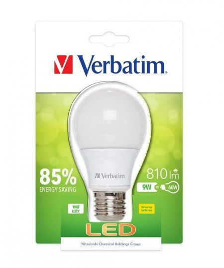 Verbatim LED SIJALICE 230V E27/9W 2700K 810LM ( 52601 )