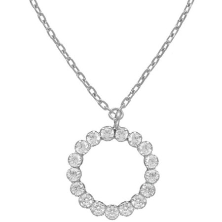 Victoria cruz halo crystal ogrlica sa swarovski kristalima ( a4473-07hg )